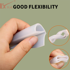 ซีลยางซิลิโคนรูปตัว E ทนความร้อนสูง (-65-250 องศาเซลเซียส) ความแข็งแบบ Shore A 50-85 สำหรับขอบประตูเตาอบและตู้เย็น - Product Image 3