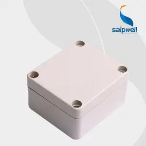Caixa de junção elétrica SP-F20 63*58*35mm, caixa de plástico ABS à prova d'água de boa qualidade com tampa cinza