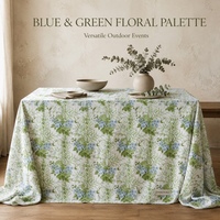 Nappe de table personnalisable de style campagnard français pour événements extérieurs d'été et mariages