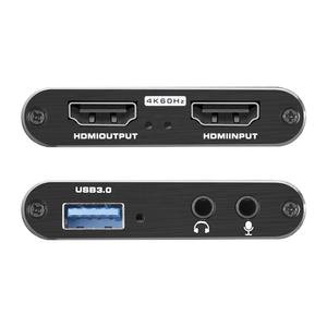 Colector <span class=keywords><strong>de</strong></span> video <span class=keywords><strong>de</strong></span> alta definición 4K USB3.0 <span class=keywords><strong>Convertidor</strong></span> <span class=keywords><strong>de</strong></span> tarjeta <span class=keywords><strong>de</strong></span> captura <span class=keywords><strong>de</strong></span> <span class=keywords><strong>audio</strong></span> y video para transmisión <span class=keywords><strong>de</strong></span> juegos Transmisiones en vivo Grabación <span class=keywords><strong>de</strong></span> video - Product Image 1