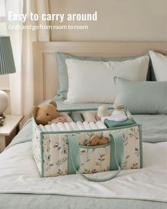 Organizador de Pañales para Bebé al por Mayor, Cesta de Almacenamiento Elegante para Artículos Esenciales de Recién Nacidos, Guardería y Estación de Pañales - Product Image 4
