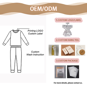 Set Pigiama in Bambù Personalizzato dal Produttore, Maniche Lunghe per Ragazzi e Ragazze, Tutine per Neonati, Pigiami per Uomini e Donne, Pigiami Coordinati per Famiglia - Product Image 3
