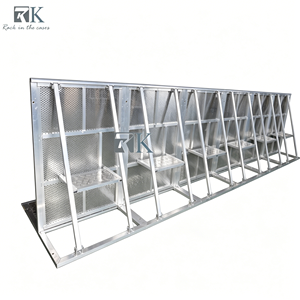 Barreras de Control de Multitudes de Aluminio, Barrera para Estacionamiento, Barrera para Eventos al Aire Libre, Festivales, Eventos Musicales a Gran Escala - Product Image 1