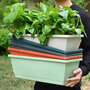 Fenêtre Boîte Résine <span class=keywords><strong>Rectangulaire</strong></span> Fenêtre Jardinières Légumes Conteneur Balcon Jardin Fleur Plante Pot Fleur Plastique CLASSIQUE - Product Image 4