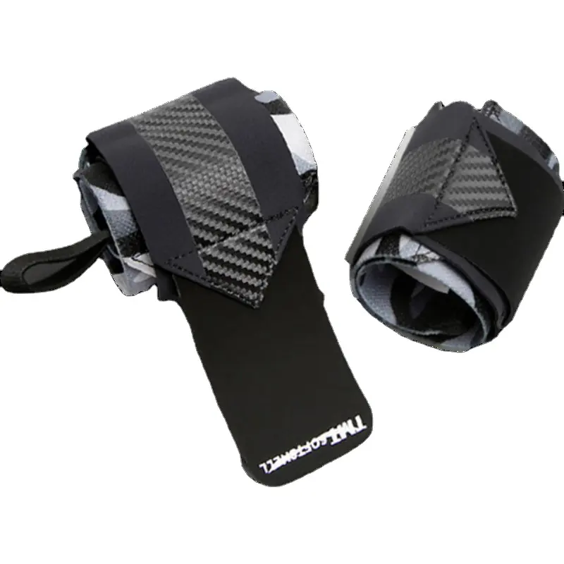 TMT Double Pressure Gym Wrist Support Wraps Dumbbells Weights Kettle-bell Equipment for Sports Training Wristbands