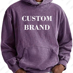 OEM de alta calidad logotipo personalizado estampado bordado 100% algodón lavado con ácido piedra lavada Vintage de gran tamaño impermeable a prueba de viento - Product Image 1