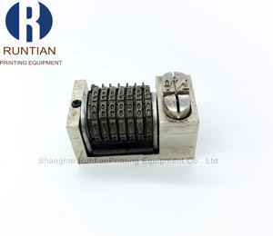 1 Mảnh 6 Chữ Số Lạc Hậu Trục Lăn Máy In Thép Đầy Đủ Mã Số 3X6 Máy In Letterpress Máy Đánh Số 27X14X25 Mm - Product Image 2