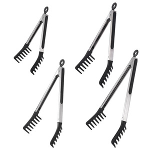 Pinzas para Pasta de Acero Inoxidable de Grado Alimenticio con Diseño de Agarre Cómodo y Mango de Silicona - Product Image 1