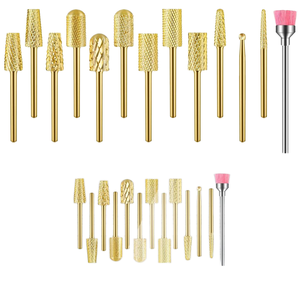 Juego de Brocas de Acero Inoxidable para Uñas, Forma Cónica, para Remover Cutículas, Acrílico y Gel, Manicura y Pedicura - Product Image 1