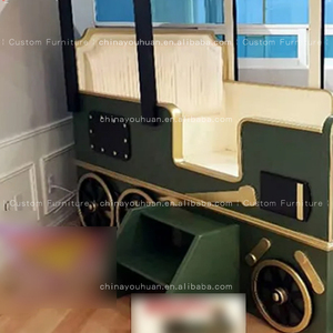 Camas creativas personalizadas para niños, cama individual con diseño de <span class=keywords><strong>tren</strong></span> pequeño, camas de coche Thomas Prince para niños, camas temáticas de dibujos animados personalizadas para el hogar. - Product Image 3