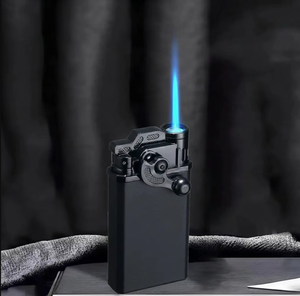 Briquet torche en métal rechargeable au butane, logo personnalisé, vente en gros, briquet <span class=keywords><strong>pas</strong></span> <span class=keywords><strong>cher</strong></span>, cadeau promotionnel - Product Image 6