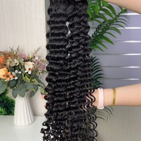 Extensions de cheveux 100% naturels, bouclés en profondeur, super double drawn, 100g par paquet, vente en gros, très demandées