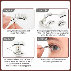 Nouvelles extensions de <span class=keywords><strong>cils</strong></span> magnétiques légères et longues, avec pinces à <span class=keywords><strong>cils</strong></span>, les <span class=keywords><strong>cils</strong></span> magnétiques doux ne nécessitent pas de colle. - Product Image 5