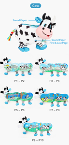 Jollybaby Thú Nhồi Bông Trẻ Em Tự Kỷ Giáo Dục Đồ Chơi Montessori Sách Vải Cho Bé - Product Image 3