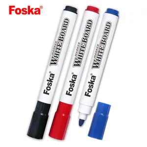 Foska istikrarlı kalite 3 renk sorunsuz yazı tahtası işaretleyici okul için kalem ofis tedarikçisi