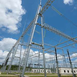 Yenilenebilir Enerji için Sıcak Daldırma Galvanizli, Sismik Sınıf 7-9, 36.9m/s'ye Kadar Rüzgar Dayanımlı Trafo Merkezi Çelik Yapısı - Product Image 1