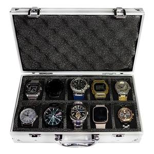 Customizable Aluminum <strong>Briefcase</strong> Display <strong>Storage</strong> <strong>Box</strong> for 10 Watches OEM &amp; ODM Supported for Watch Collectors - Product Image 6