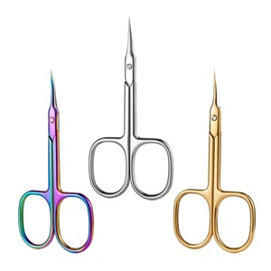 <b>Nail</b> Stainless Steel Elbow Russian Cuticle Nipper Pre-treatment Cuticle <b>Nail</b> Eyebrow Blade Pointed Beauty <b>Scissors</b> - Product Image 1