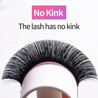 Extensions de cils Veyelash en gros sous marque privée, cils volume russe Easy Fan, soie PBT coréenne, noir naturel