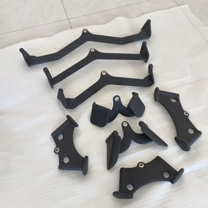Juego de 8 piezas de accesorios de cable con agarre estilo MAG de acero, manijas para dominadas y <span class=keywords><strong>remo</strong></span> bajo, recubiertas de goma, resistentes y de alta resistencia para gimnasios comerciales - Product Image 2
