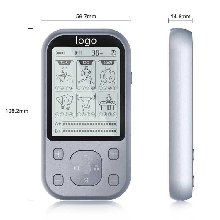 筋肉は電気10療法デバイスボディを刺激して痛みを和らげますボディマッサージハンドヘルド10