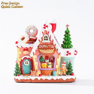 Ornamento Natalizio 3D Illuminato a LED di Alta Qualità, Decorazione da Tavolo, Figurina Decorativa Festiva, <span class=keywords><strong>Villaggio</strong></span> Natalizio - Product Image 1