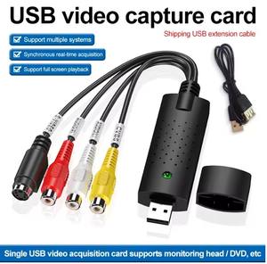 Adaptateur de carte de capture audio vidéo USB avec câble USB Convertisseur de capture vidéo USB 2.0 vers RCA pour périphérique de capture TV DVD VHS - Product Image 2