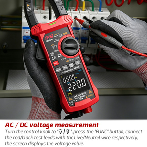 Pinza Amperimétrica Inteligente TASI TA813A+ para Uso Doméstico e Industrial, Corriente CC/CA 1000A, Voltaje CC/CA 1000V, Resistencia, Frecuencia - Product Image 2