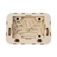 Wincent Boîte labyrinthe en bois 3D à construire soi-même, jeu mécanique d'agréement mental, circuit de billes, kit de jouet éducatif STEM, cadeau pour loisirs créatifs