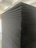 Busa Akustik Hitam Bersertifikasi UL, Tahan Panas, Tahan Api, Tidak Beracun, Peredam Suara Kelas Profesional untuk Dinding