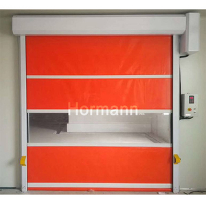 <span class=keywords><strong>Porte</strong></span> à enroulement automatique en PVC imperméable à haute vitesse avec rideau transparent, adaptée aux laveries automobiles, expédiée depuis l'usine chinoise - Product Image 2