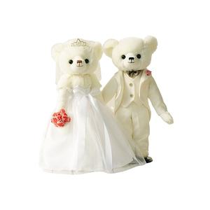 ชุดตุ๊กตาหมี<span class=keywords><strong>คู่</strong></span>แต่งงาน - ตุ๊กตาหมีเจ้าสาวและเจ้าบ่าวในชุดแต่งงานและชุดทักซิโด้ ของขวัญสำหรับคู่<span class=keywords><strong>บ่าว</strong></span><span class=keywords><strong>สาว</strong></span>พร้อมกล่องรูปหัวใจ - Product Image 4