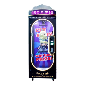 Nueva llegada Premio Juego Cut the Rope <span class=keywords><strong>Arcade</strong></span> Barber Cut Vending Máquina de regalo que funciona con monedas Idioma inglés Durable Metal Plástico - Product Image 2
