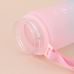 Wholesale 32OZ Sports Water Bottle Leak Proof Colorful <b>Plastic</b> <b>Cup</b> with Filter Portable Rope Outdoor Travel Gym Fitness Jugs - Product Image 3