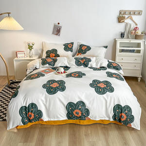 Aoyatex طقم لغرفة النوم أو الفندق ، عبارة عن مطبوعات زهور ونباتات فاخرة ومزينة بمطبوعات على شكل زهور ونباتات فاخرة ومتوفرة في غرف النوم أو الفندق - Product Image 1