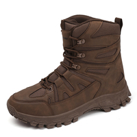 Bottes tactiques montantes en cuir et maille respirante, semelle en caoutchouc améliorée, pour la randonnée et l'escalade, taille 47 homme, directement de l'usine