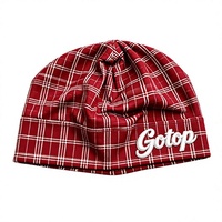 Gorro de Ciclismo de Nailon a Cuadros con Logotipo Personalizado, Gorra Deportiva Transpirable, Suave y Elástica, para Playa, Running y Motociclismo