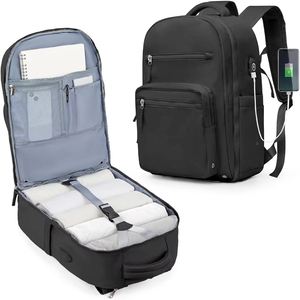 Women's <b>Backpack</b> Softback 14.9 In With Usb <b>Waterproof</b> Lightweight Travel Business <b>School</b> Casual Fashionable - Product Image 4
