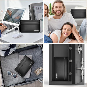 6400 ℉   Sacs à monnaie ignifuges avec double fermeture éclair, pochette ignifuge pour argent liquide avec compartiments pour passeports, bijoux et billets - Product Image 6