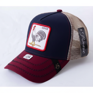 Cappello Trucker con Ricamo a Forma di Gallo, Regolabile, in Rete, a 6 Pannelli, Unisex, Casual, Primavera-Estate, per Adulti - Product Image 1