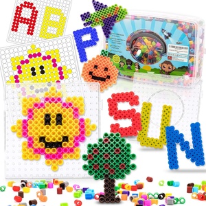 Kits de perles à fusionner à l'eau colorées, design populaire à trois couches, 5 mm, perles Hama, perles Perler, jouets éducatifs et de puzzle - Product Image 4