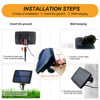 Guirlandes lumineuses solaires S14 LED 1W 2700K en plastique incassable, ampoules Edison vintage, IP44, pour décoration extérieure de mariage, vente en gros d'usine