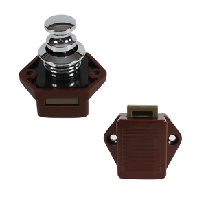 Tytxrv Camper Trailer Bộ phận động cơ 20mm màu nâu nút tủ khóa hợp kim kẽm + ABS tủ khóa 20 cái/hộp - Product Image 5