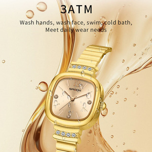 Sanda 7052 Minimalist <b>Small</b> Square Candy Ladies Quartz Watch Elegant Waterproof Versatile Light Luxury Wristwatch - Product Image 2