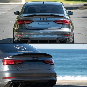 สปอยเลอร์หลังทรงรังผึ้งคาร์บอนสไตล์ M4 สำหรับรถ A3 S3 RS3 8V ลิมูซีนซีดาน ปี 2013-2020 - Product Image 5