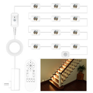 ديكور سلامة المنزل في الأماكن المغلقة الدرج المحيط التحكم عن بعد عكس الضوء أدى خطوة الحركة تنشيط أضواء درج مصباح - Product Image 6