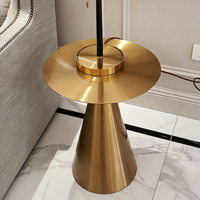 Table basse moderne et durable en métal de luxe, mobile, pour salle à manger et salon, usage domestique et hôtelier