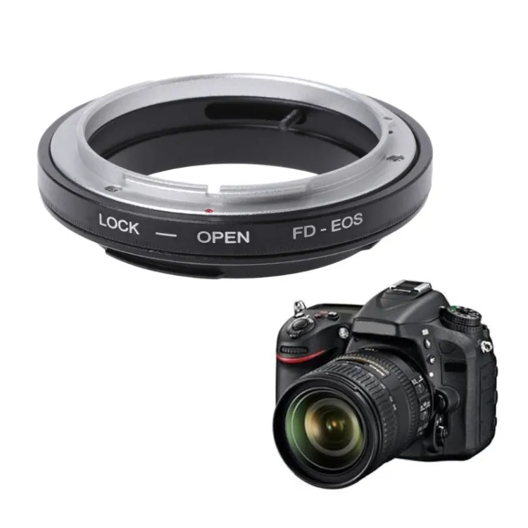 FD-EOS anello passo-passo per montaggio su obiettivo per obiettivo Canon FD a cappucci per obiettivo della fotocamera EOS EF
