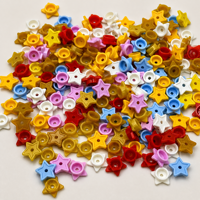 11609 1x1 Blok Bangunan Kecil Bentuk Bintang MOC Star Bricks Kompatibel Plastik Aksesoris Perakitan DIY