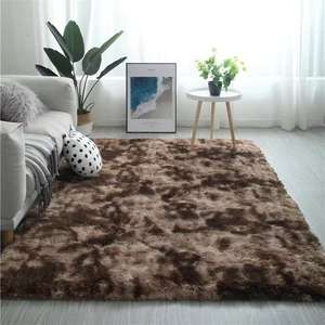Tapis <span class=keywords><strong>de</strong></span> luxe léger <span class=keywords><strong>de</strong></span> style moderne minimaliste tie dye dégradé chambre à coucher salon <span class=keywords><strong>baie</strong></span> vitrée antidérapant résistant à l'usure - Product Image 2